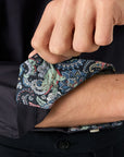 Eton - Navy Paisley Floral Contrast Signature Twill Slim Fit Shirt L/S SHIRTS Eton