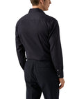 Eton - Navy Paisley Floral Contrast Signature Twill Slim Fit Shirt L/S SHIRTS Eton