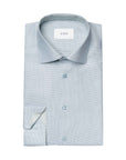 Eton - Green Semi Solid Dobby Slim Fit Long Sleeve Cotton Shirt L/S SHIRTS Eton