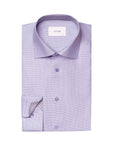 Eton - Purple Semi Dobby Slim Fit Long Sleeve Cotton Shirt L/S SHIRTS Eton