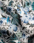 Eton - Blue Mosaic Flower Print Slim Fit Linen Shirt L/S SHIRTS Eton