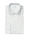 Eton - Blue Palm Motif Signature Twill Contemporary Fit Shirt L/S SHIRTS Eton