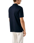 Eton - Navy Blue Filo di Scozia Piqué Polo Shirt S/S POLOS Eton