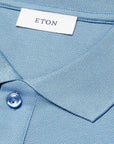 Eton - Light Blue Filo di Scozia Piqué Polo Shirt S/S POLOS Eton