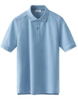 Eton - Light Blue Filo di Scozia Piqué Polo Shirt S/S POLOS Eton