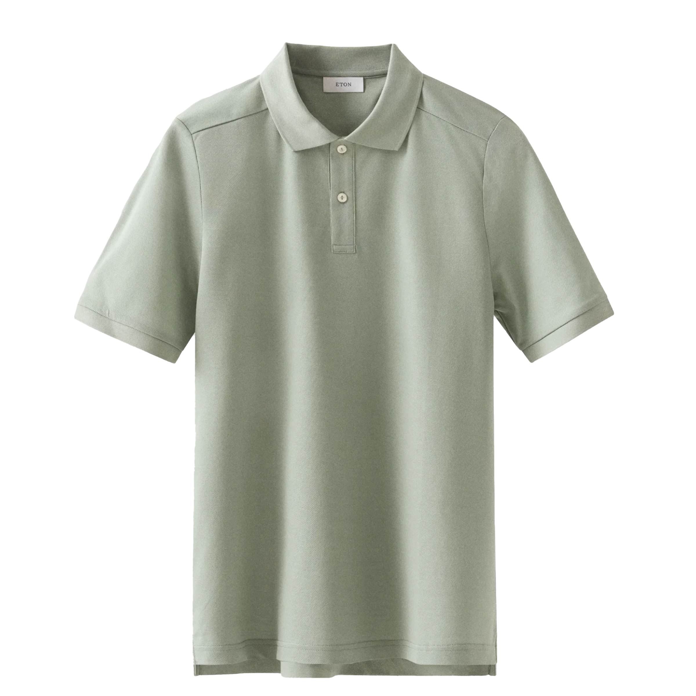 Eton - Light Green Filo di Scozia Piqué Polo Shirt
