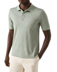 Eton - Light Green Filo di Scozia Piqué Polo Shirt S/S POLOS Eton