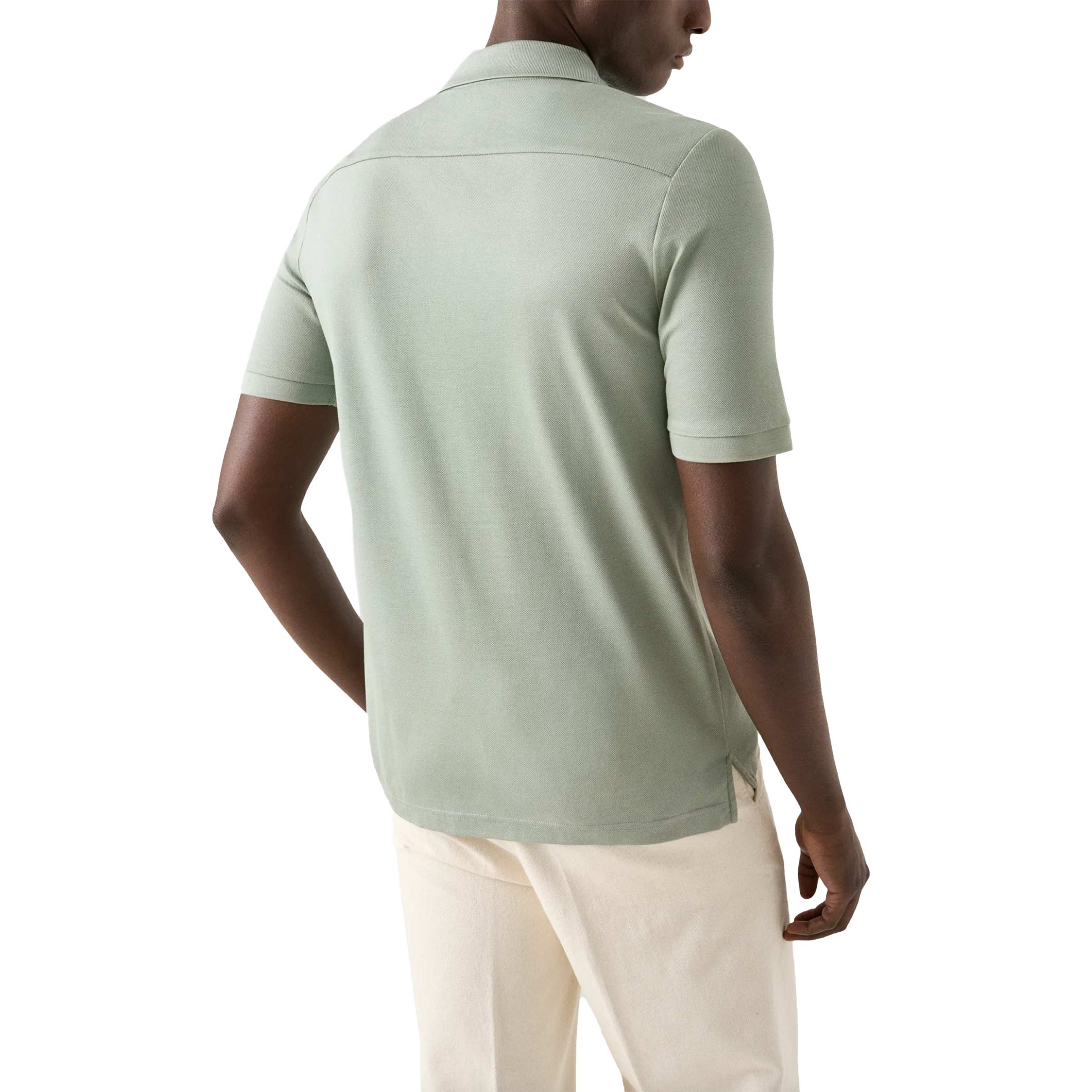 Eton - Light Green Filo di Scozia Piqué Polo Shirt