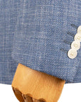Robert Old - Mid Blue Wool, Silk & Linen Jacket JACKETS Robert Old