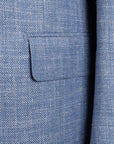 Robert Old - Mid Blue Wool, Silk & Linen Jacket JACKETS Robert Old