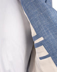 Robert Old - Mid Blue Wool, Silk & Linen Jacket JACKETS Robert Old
