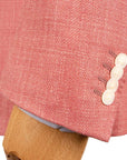 Robert Old - Salmon Pink Wool, Silk & Linen Jacket JACKETS Robert Old