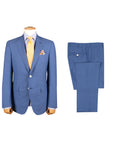 Robert Old - Bright Blue Pure Wool Suit SUITS Robert Old