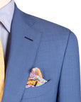 Robert Old - Bright Blue Pure Wool Suit SUITS Robert Old