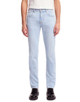 7 For All Mankind - Light Blue Studio Slimmy Tapered Cotton Jeans JEANS 7 For All Mankind