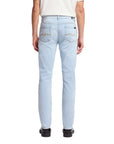7 For All Mankind - Light Blue Studio Slimmy Tapered Cotton Jeans JEANS 7 For All Mankind