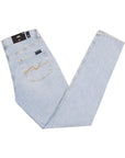 7 For All Mankind - Light Blue Studio Slimmy Tapered Cotton Jeans JEANS 7 For All Mankind