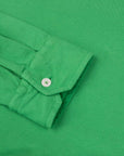 Robert Old - Green Piqué Cotton Long Sleeve Polo Shirt RUGBY/LS POLOS Robert Old