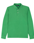 Robert Old - Green Piqué Cotton Long Sleeve Polo Shirt RUGBY/LS POLOS Robert Old