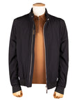 Moorer - Dark Blue 'Alberti' Bomber Jacket BLOUSONS MooRER