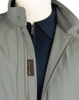 Moorer - Stone Green 'Alberti' Bomber Jacket BLOUSONS MooRER