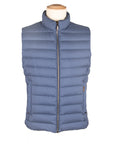 Moorer - Indigo Blue 'Calaf' Down Filled Gilet BLOUSONS MooRER