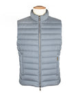 Moorer - Chambray Blue 'Calaf' Down Filled Gilet BLOUSONS MooRER