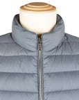 Moorer - Chambray Blue 'Calaf' Down Filled Gilet BLOUSONS MooRER