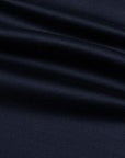 Moorer - Navy 'Jericho' Zip Neck Polo S/S POLOS MooRER