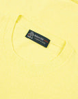 Robert Old - Yellow Knitted Cotton-Blend Crew Neck T-Shirt TEE SHIRTS Robert Old