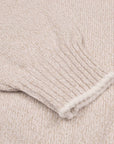 Fedeli - Beige Marl Crew Neck Cotton Sweater KNITWEAR FEDELI