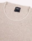 Fedeli - Beige Marl Crew Neck Cotton Sweater KNITWEAR FEDELI