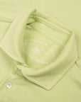 Fedeli - Lime Green Organic Cotton Jersey Polo Shirt S/S POLOS FEDELI