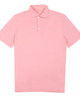 Fedeli - Bright Pink Organic Cotton Jersey Polo Shirt S/S POLOS FEDELI
