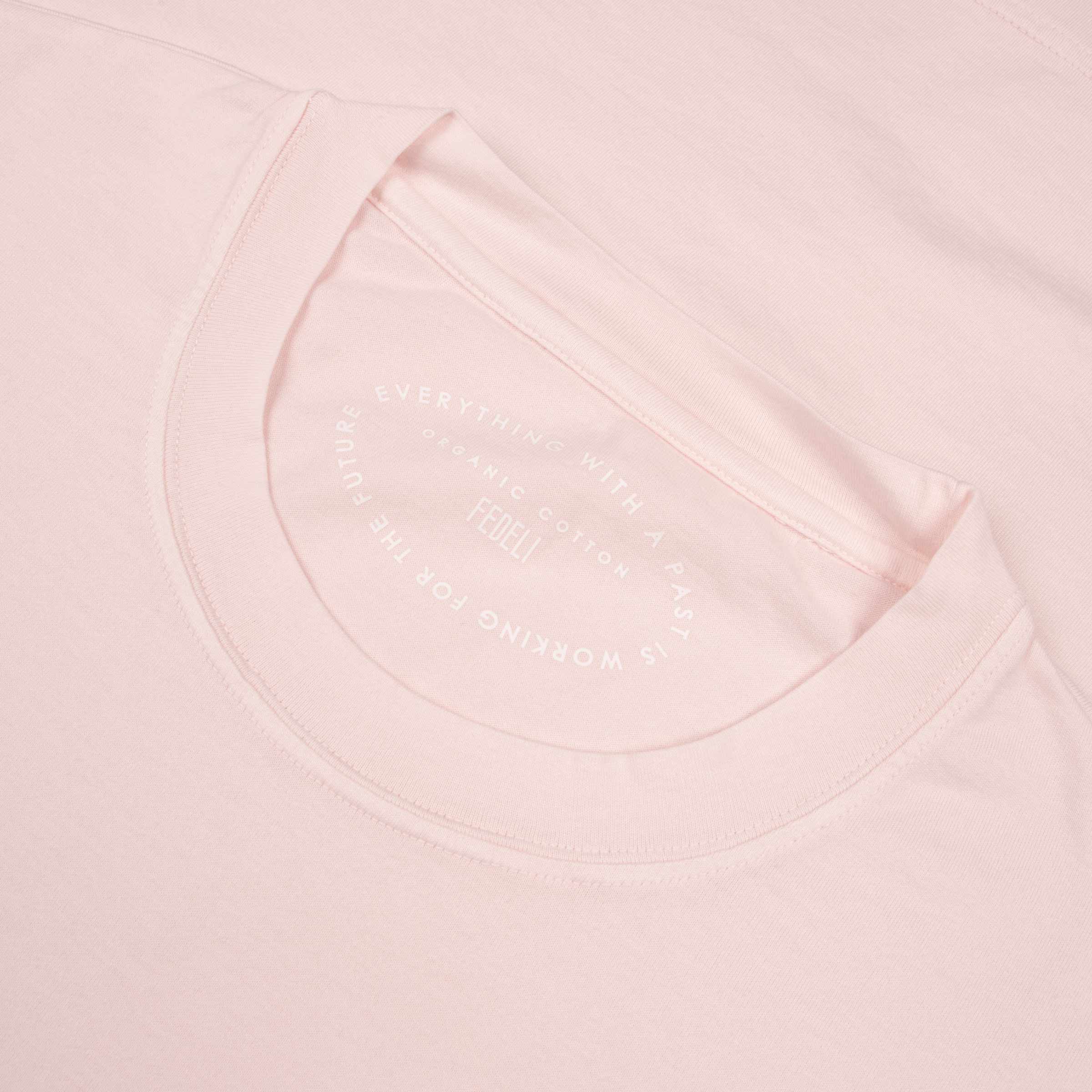 Fedeli - Soft Pink 'Extreme' Organic Cotton Short Sleeve T-shirt TEE SHIRTS FEDELI
