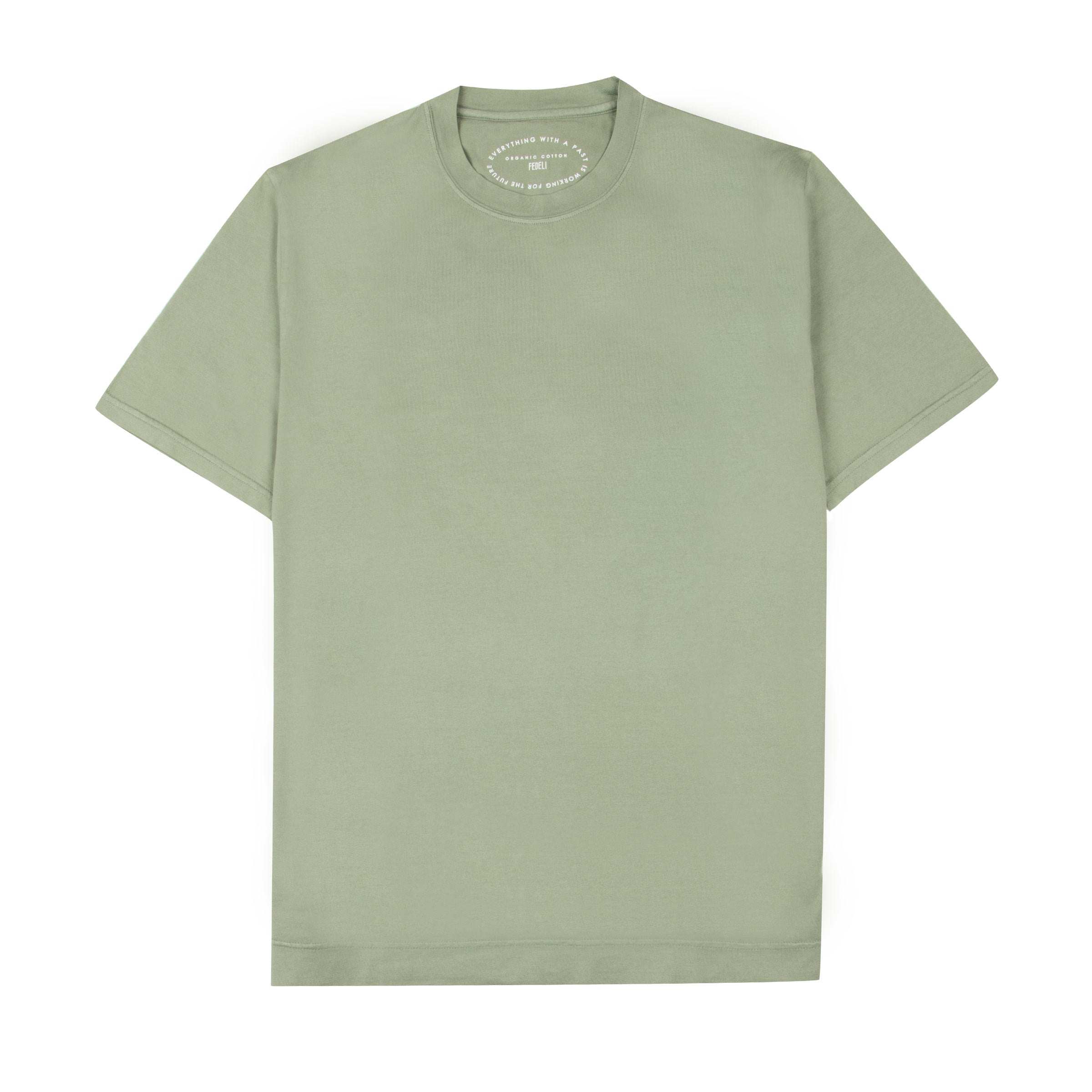 Fedeli - Washed Green 'Extreme' Organic Cotton Short Sleeve T-shirt TEE SHIRTS FEDELI