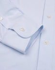 Fedeli - Light Blue Stripe Jersey Stretch Long Sleeve Shirt L/S SHIRTS FEDELI