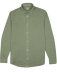 Fedeli - Green Cotton Piqué Organic Cotton Long Sleeve Polo Shirt RUGBY/LS POLOS FEDELI