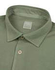 Fedeli - Green Cotton Piqué Organic Cotton Long Sleeve Polo Shirt RUGBY/LS POLOS FEDELI