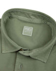 Fedeli - Green Cotton Piqué Organic Cotton Long Sleeve Polo Shirt RUGBY/LS POLOS FEDELI