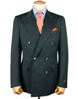 Robert Old - Petrol Blue Double-Breasted Wool Suit SUITS Robert Old