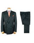 Robert Old - Petrol Blue Double-Breasted Wool Suit SUITS Robert Old
