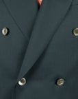 Robert Old - Petrol Blue Double-Breasted Wool Suit SUITS Robert Old