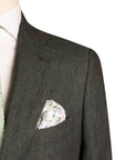 Robert Old - Dark Green Pure Linen Unlined Suit SUITS Robert Old