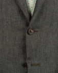 Robert Old - Dark Green Pure Linen Unlined Suit SUITS Robert Old