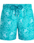 Vilebrequin - Disco Green 'Moorea' Oursins Bicolores Swim Shorts SWIMWEAR Vilebrequin