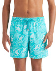 Vilebrequin - Disco Green 'Moorea' Oursins Bicolores Swim Shorts SWIMWEAR Vilebrequin