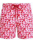 Vilebrequin - Peoney Pink Fish Dance 'Moorea' Short Swim Shorts SWIMWEAR Vilebrequin