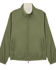 Fedeli - Olive Green and Cream Ted Airstop Reversible Jacket BLOUSONS FEDELI
