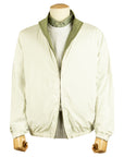 Fedeli - Olive Green and Cream Ted Airstop Reversible Jacket BLOUSONS FEDELI